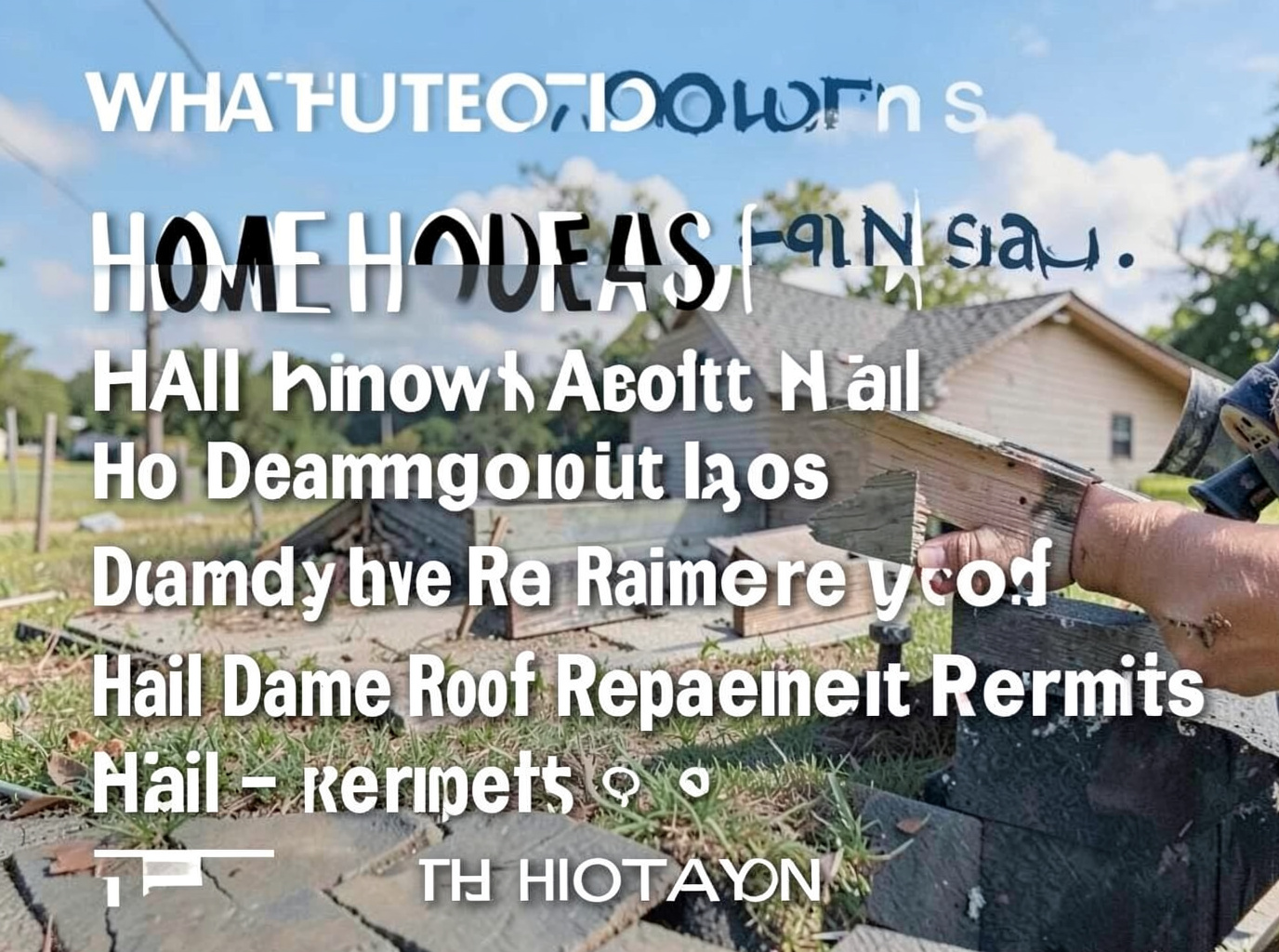 What Houston Homeowners Need to Know About Hail Damage Roof Replacement Permits