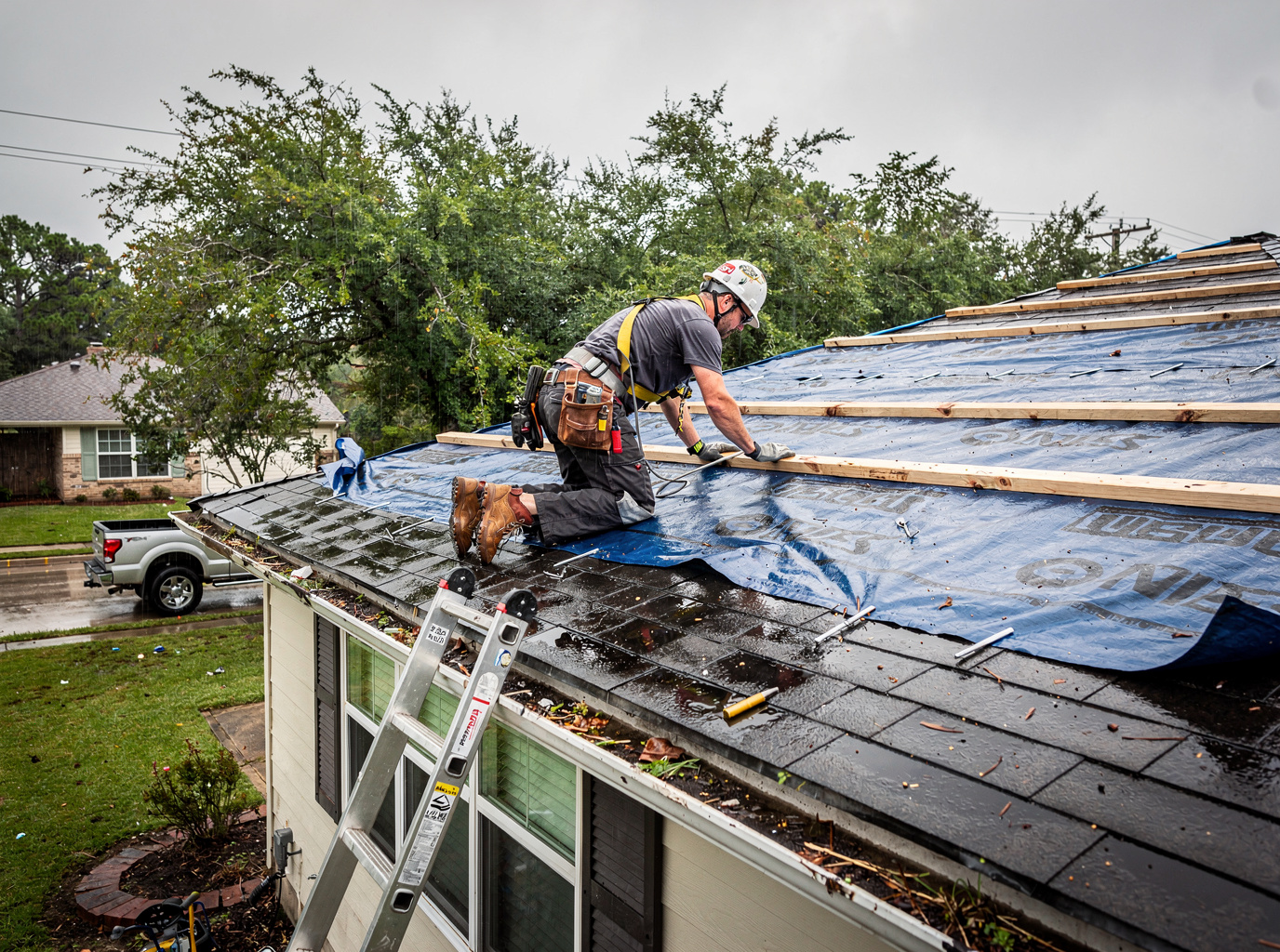 Hail Damage Roof Replacement in Katy