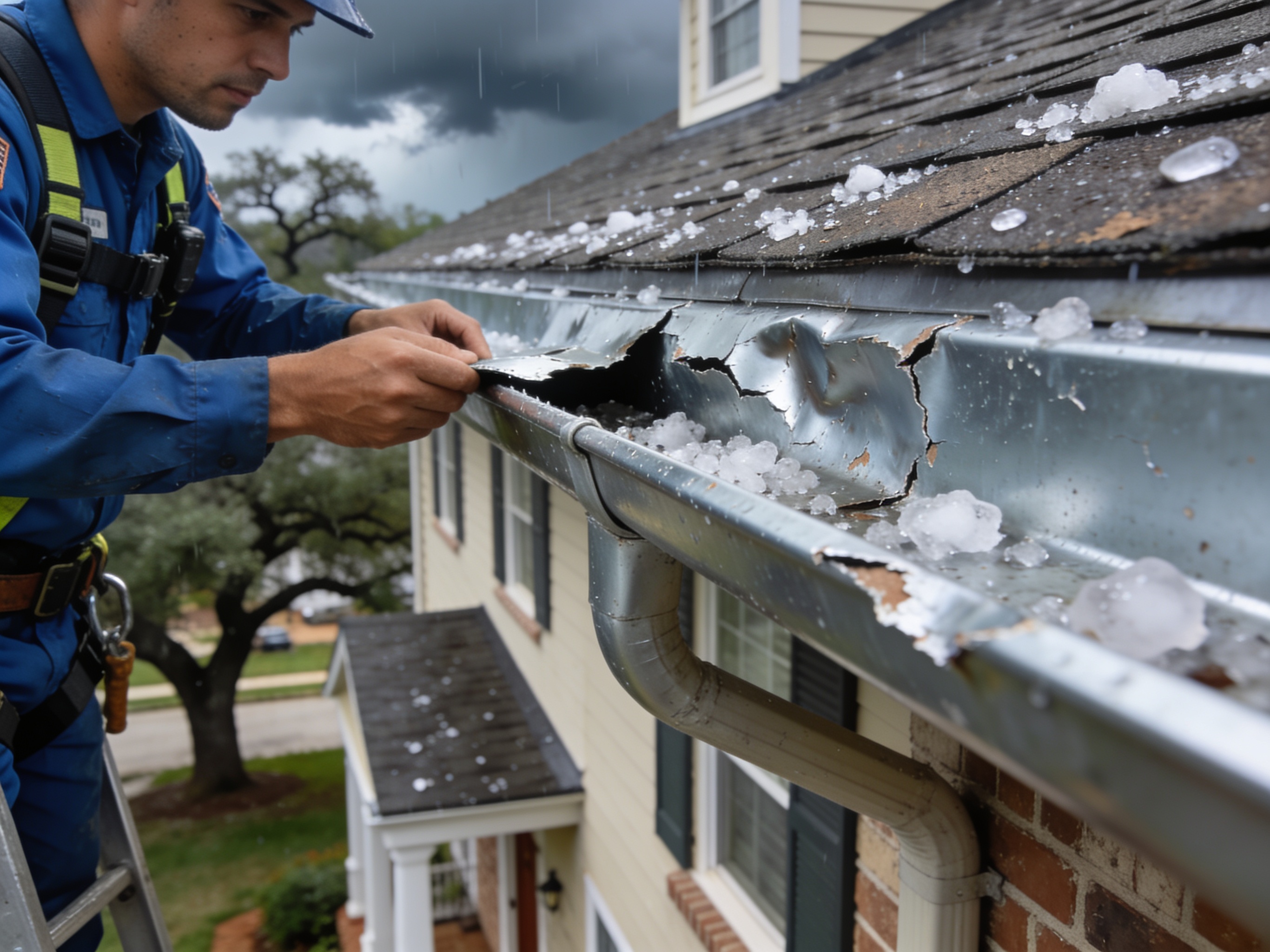 Hail Damage Roof Replacement in Spring, TX 77373